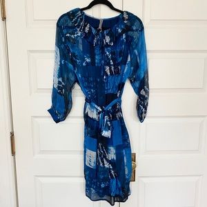 Raquel Allegra Ruffle Crepe Dress